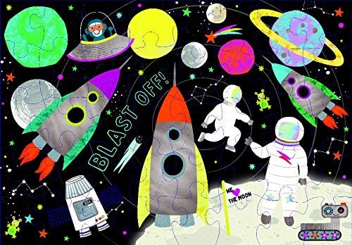 "Rocket in Space" 40 Extra Large Pieces Puzzle