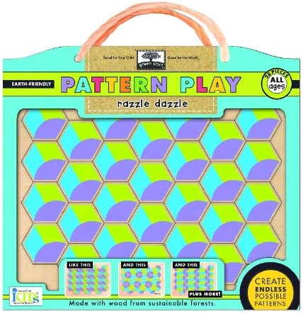 "Razzle Dazzle" Pattern Play Wood Puzzle