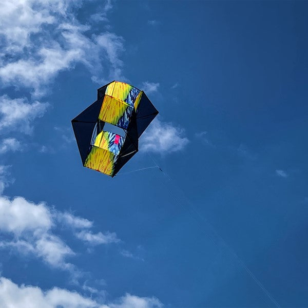 4 Wing "Tie Dye Box Kite" with Line Included