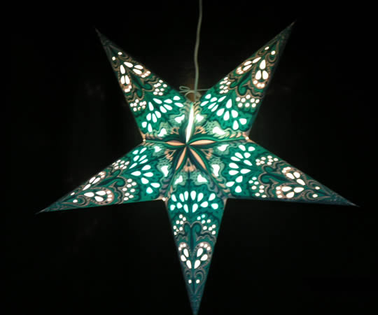 3D Decorative Light-Up "Star Lantern" with Cord Included