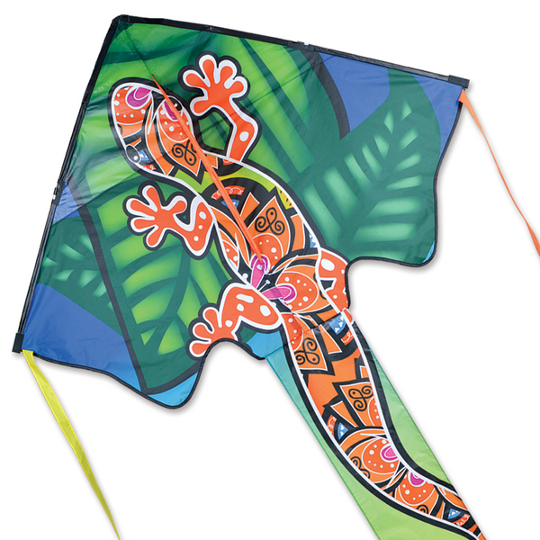 "Zephyr" Gecko Delta Kite with Line & Handle