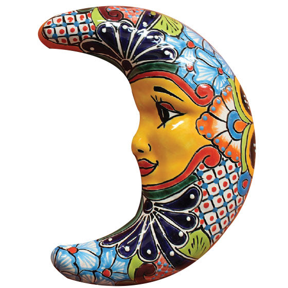 Talavera "3D Crescent Moon" Wall Art
