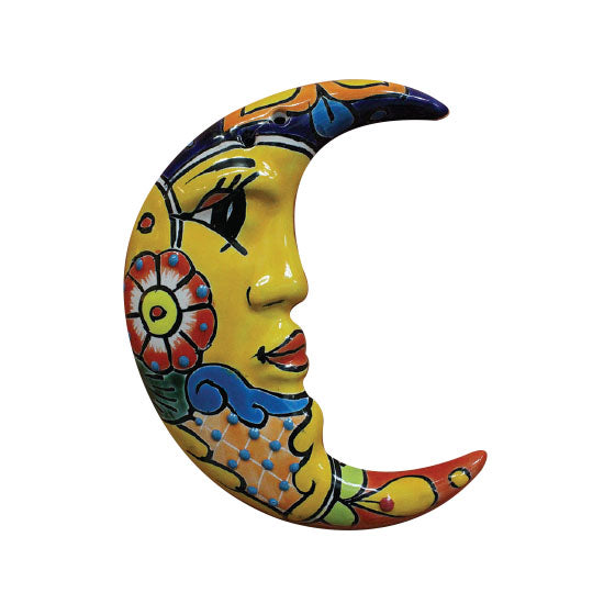 Talavera "3D Crescent Moon" Wall Art