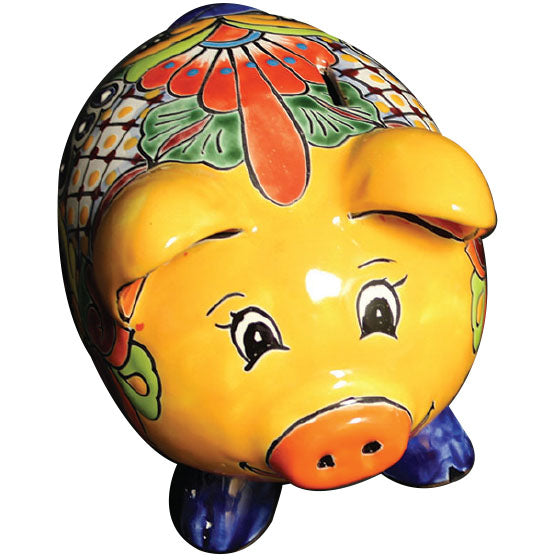 Talavera Round Body "Piggy Bank"