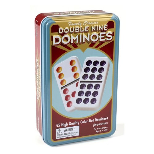 Double 9 Dominoes Game with Mexican Train Starter Piece