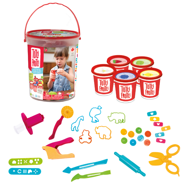 "Tutti Frutti" Modeling Dough Party Bucket Kit