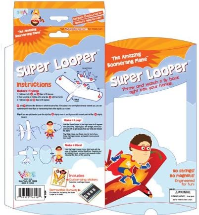 "Super Looper" Returning Glider Plane