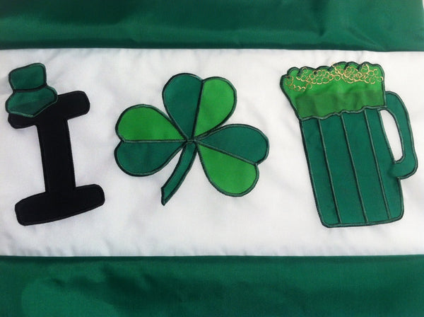 The Windsock Factory  3 Foot St. Patrick's Day "I Love Beer" Windsock