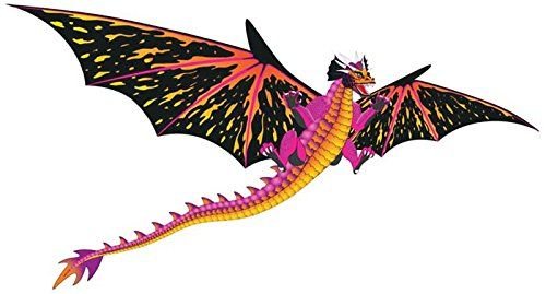 3D "Fantasy Fliers Dragon" Kite with Line & Handle