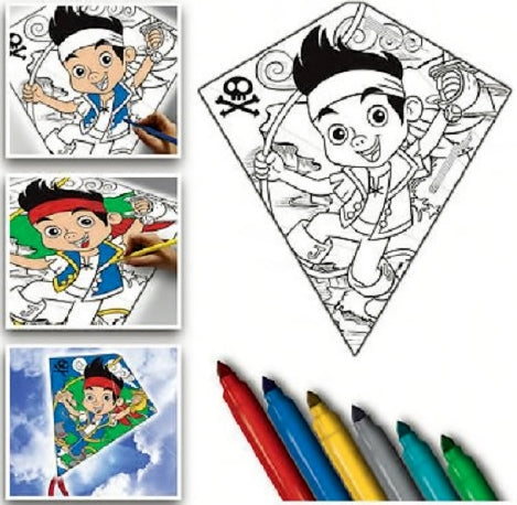 "Color-Me" Diamond Kite with Line Included - Jake & the Neverland Pirates